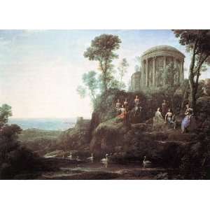   Lorrain Apollo and the Muses on Mount Helion Parnassus