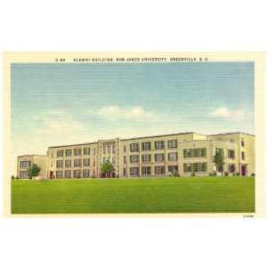  1940s Vintage Postcard Alumni Building   Bob Jones 
