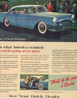 1950S MAGAZINE AD BUICK 4 DOOR RIVERA MUST SEE COLOR  