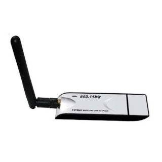 USB Wireless Lan Adapter w/Antenna 54Mbps