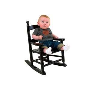  J.I.P Childrens Classic Wood Rocking Chair, Black Baby