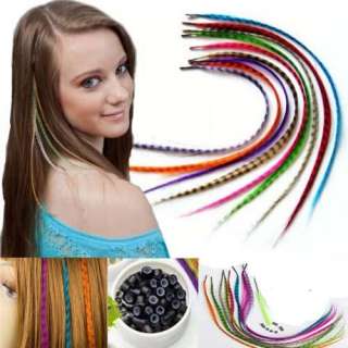 11X 33X 55X 110X PCS GRIZZLY Synthetic Feather Hair Extension FREE 