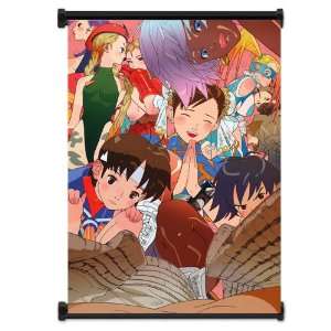  Street Fighter Anime Game Group Fabric Wall Scroll Poster 