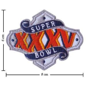  Super Bowl XXXV 35 Logo 2000 Iron On Patches Everything 