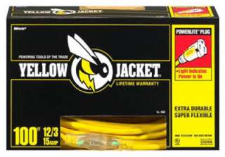 Yellow Jacket 100 Ft. 15A 12 Gauge Extension Cord 2885  