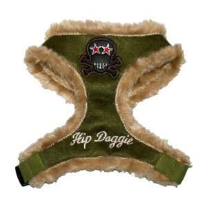   Winning, Hip Doggie Pink Fur Skull Harness Vest, XXS