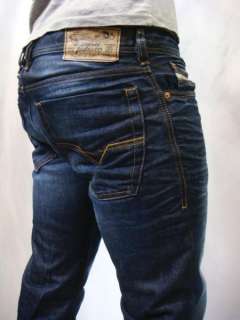 BNWT DIESEL Mens Boot Cut Jeans Zatiny 73N Dark Blue All Size x 32 