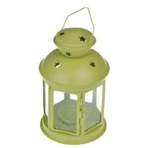   Light Green Five Star Openable Iron Candle Holder