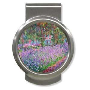  Artists Garden By Claude Monet Money Clip