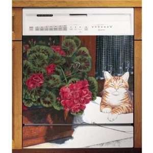 Appliance Art Lounging Cat Dishwasher Cover