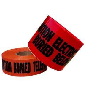 Morris Products 69008 Underground Tape, Printed With Caution Buried 
