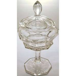 GL437   Antique EAPG crystal lidded candy dish  Kitchen 