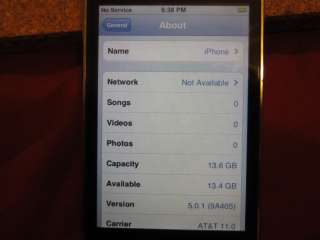 Apple iPhone 3GS   16GB   Black (AT&T) Smartphone 885909317752  