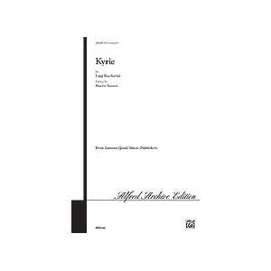   Kyrie (0783556017486) By Luigi Boccherini / ed. Martin Banner Books