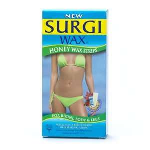  Surgi Wax Honey Wax Strips, For Bikini, Body & Legs 14 ea Beauty