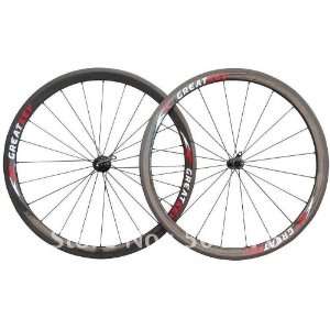  700c full carbon fiber bicycle wheel set 38mm tubular type 