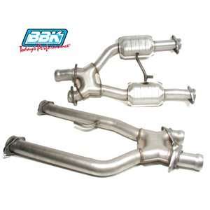  BBK 94 95 MUSTANG GT 2.5 X PIPE W/ Cats (For Long Tube 