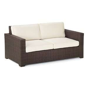 Palermo Outdoor Loveseat with Cushions   Hampshire Sunflower   Special 