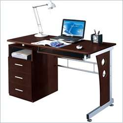 Techni Mobili Laminate Chocolate Computer Desk 858108112237  