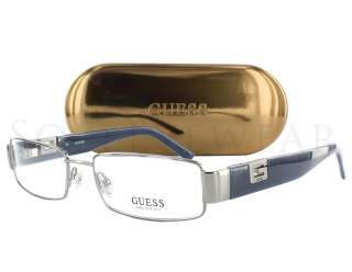 NEW Guess GU 1680 SI Size 53 17 140 Silver Frame Eyeglasses  
