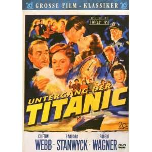 Titanic (1953) 27 x 40 Movie Poster German Style A 