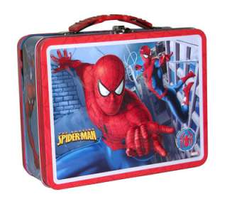 Marvel SPIDERMAN Tin Lunch Snack Box 7.5x6x3 Wall NEW  