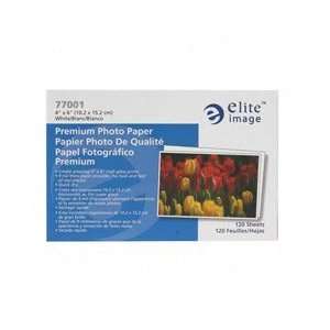  ELI77001   Premium Photo Paper, 9 mil, 4x6,120EA/PK,White 