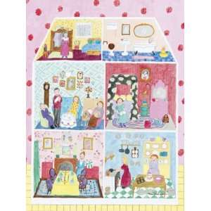  ON SALE Doll House Canvas Reproduction   12 x 16 inches 