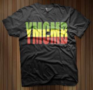 YMCMB Young Money Cash Money T Shirt Lil Wayne Drake Nicki Minaj RASTA 