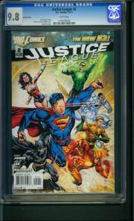 Justice League #2 (2011) CGC Graded 9.8 Variant Cover  
