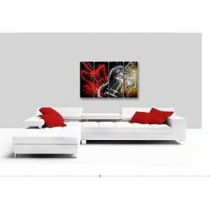 Wall Art  Guitar Solo  Hand Painted Modern Abstract Oil Painting on 