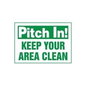  7X10 PITCH KEEP(GN ON WT) 7X10 Sign