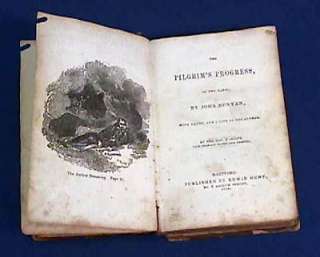 1849 The Prilgrims Progress by John Bunyan Leather HC  