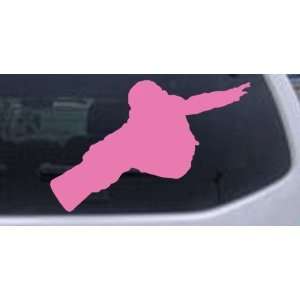 Snowboarding Sports Car Window Wall Laptop Decal Sticker    Pink 24in 