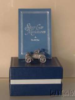 Franklin Mint 1903 Fiat Sterling Silver Miniature Car  