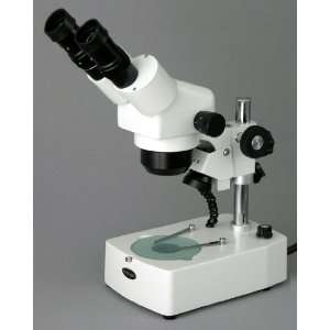 10x 80x Zoom Microscope Binocular Stereo Dual Halogen  