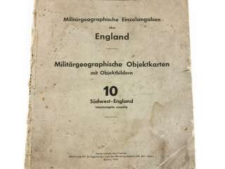 WWII Operation Sealion Maps Plymouth and Exeter  