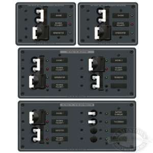   Sea Systems AC Source Selector Panel (50A) 8498 (3) Sources 30A & 50A