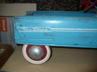 Vintage Tee Bird Pedal Car 1960 Steel Car Unrestored  