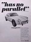 1968 68 Triumph GT 6 ORIGINAL Vintage Ad 5+= FREE SHIP