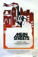 MEAN STREETS 1973 US 1sh film poster LB Scorsese DeNiro  