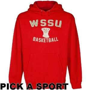   Winston Salem State Rams Legacy Pullover Hoodie   Red Sports