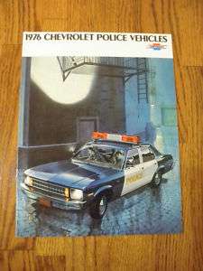 1976 Chevrolet Police Vehicles Nova Chevelle Impala NOS  