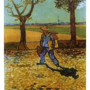   , painting name The Painter on His Way to Work, By Gogh Vincent van