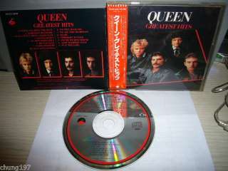 QUEEN GREATEST HITS 1981 JAPAN CD STR OBI 3200yen 32XD  