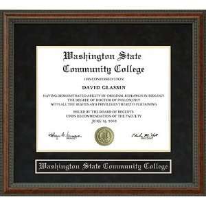  Washington State Community College (WSCC) Diploma Frame 