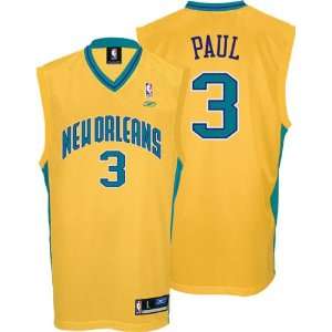  Chris Paul Gold Reebok NBA Replica New Orleans Hornets 