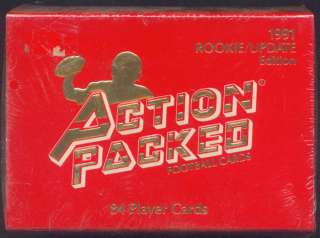 1991 Action Pack NFL Football Rookie Update sealed set  