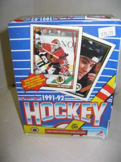 1991 92 Opee Chee Hockey Wax Box
