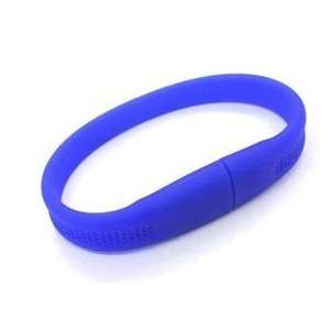 4GB Wrist Band USB 2.0 Flash Drive (Blue) Electronics